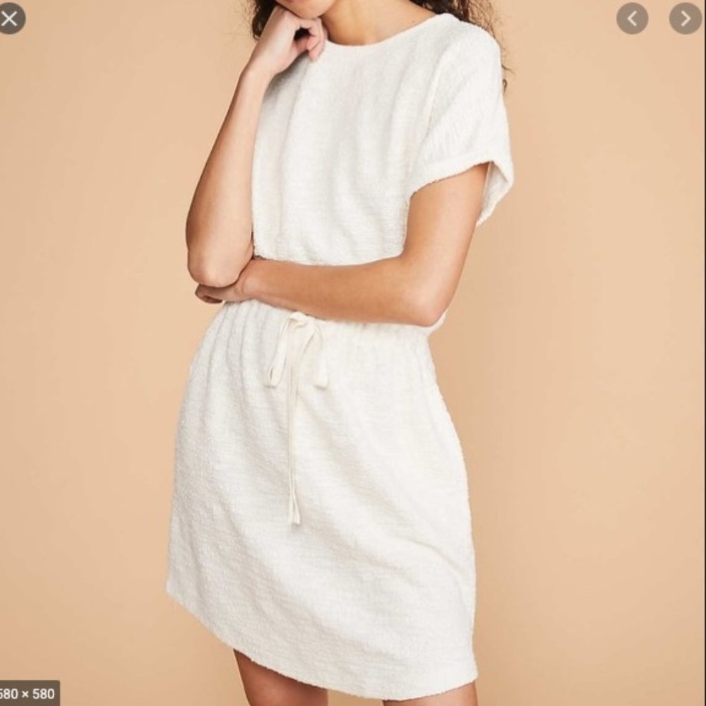 Lou and Grey Tweed Knit Drawstring Dress